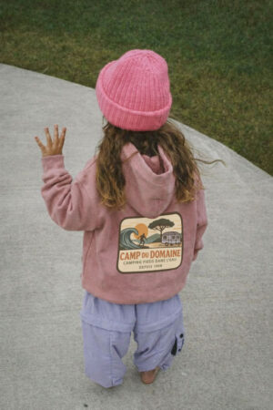 Rosa Kinder-Kapuzenpullover